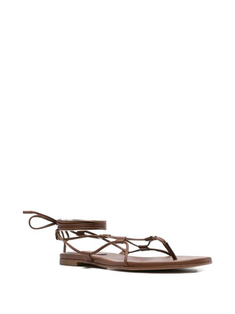 Gianvito Rossi tie-fastening sandals - Brown - zdjęcie produktu nr 2