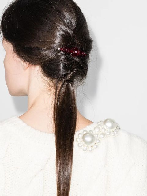 Simone Rocha crystal hair clip - Red - zdjęcie produktu nr 2