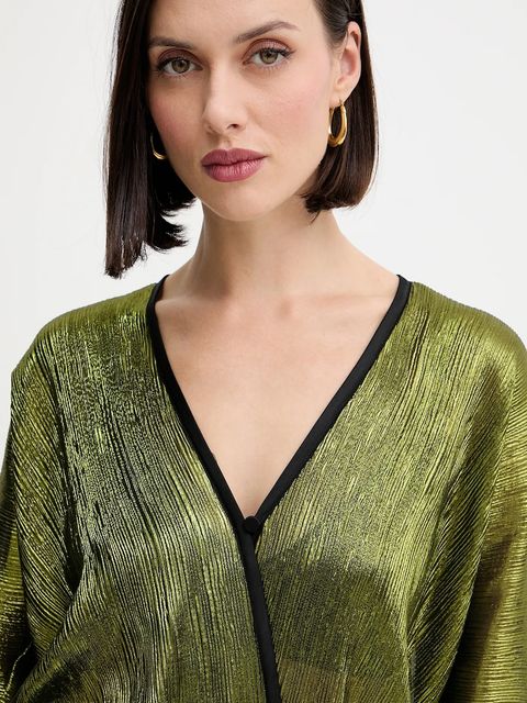 Forte Forte koszula damska kolor zielony regular 14105.my.shirt