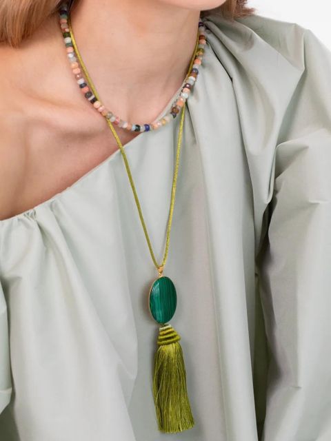Jennifer Behr Robin tassel necklace - Green - zdjęcie produktu nr 2