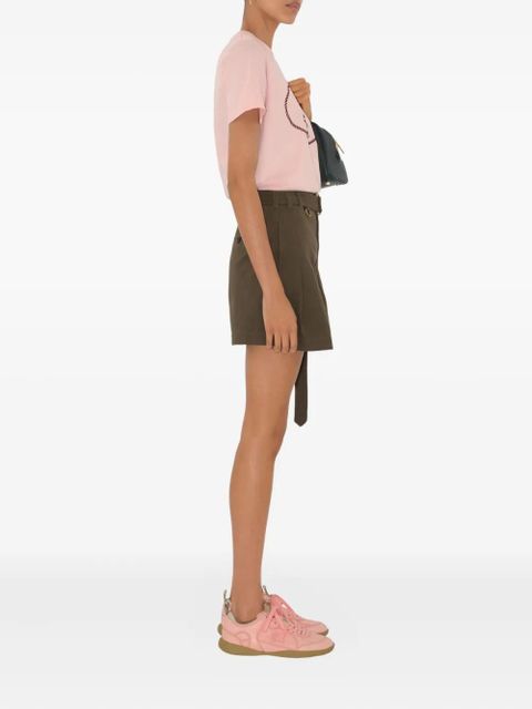 Burberry belted gabardine shorts - Green - zdjęcie produktu nr 2