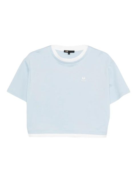 Maje logo-embroidered T-shirt - Blue - zdjęcie produktu nr 1