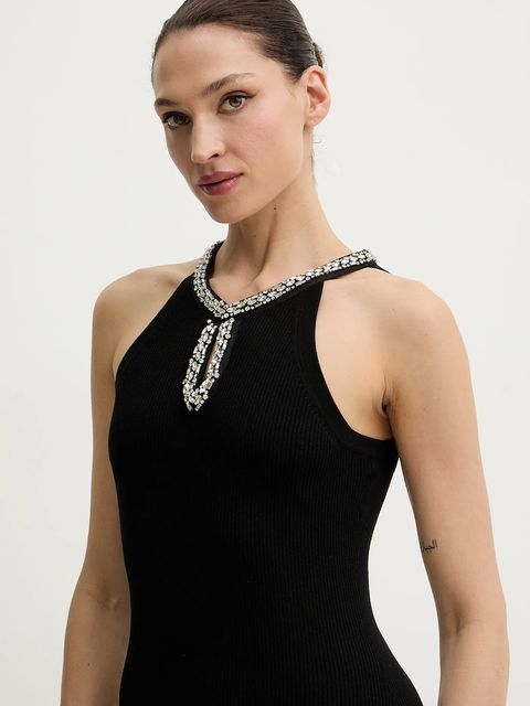 Morgan sukienka kolor czarny maxi dopasowana RMAHE