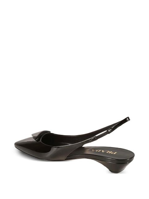Prada heeled slingback pumps - Black