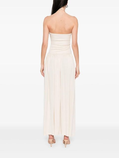 Aya Muse strapless midi dress - Neutrals