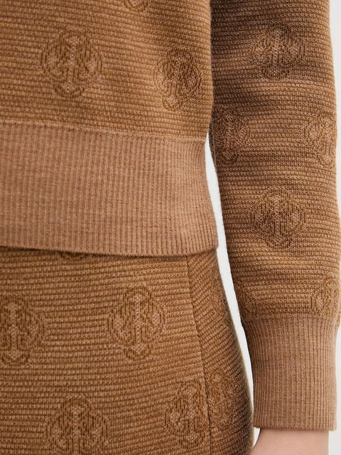 Gant sweter wełniany damski kolor brązowy lekki 4805400