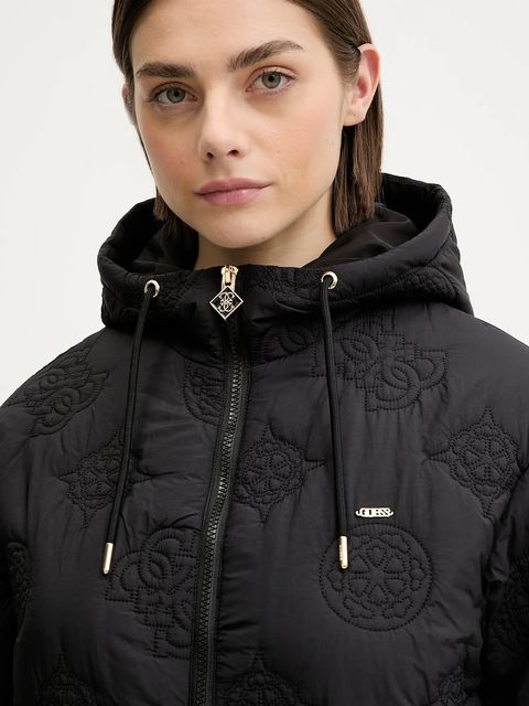 Guess kurtka IVY kolor czarny V5YL03 WHEB2