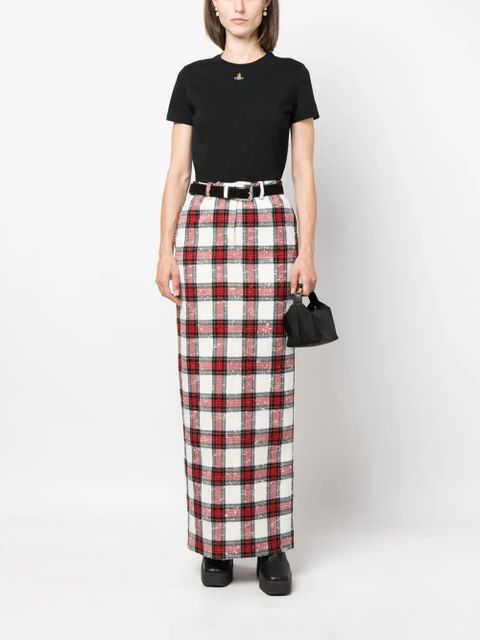 Vivienne Westwood Orb logo-embroidery cotton T-shirt - Black - zdjęcie produktu nr 2