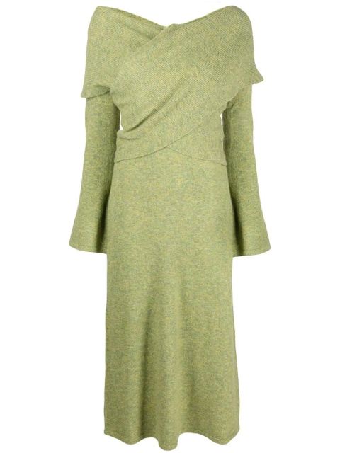 Cult Gaia Zennie draped midi dress - Green - zdjęcie produktu nr 1