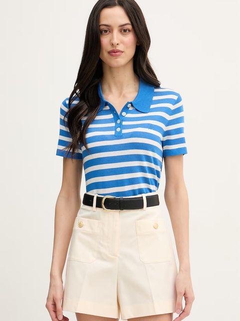 Tommy Hilfiger polo swetrowe damskie z dodatkiem jedwabiu - zdjęcie produktu nr 1