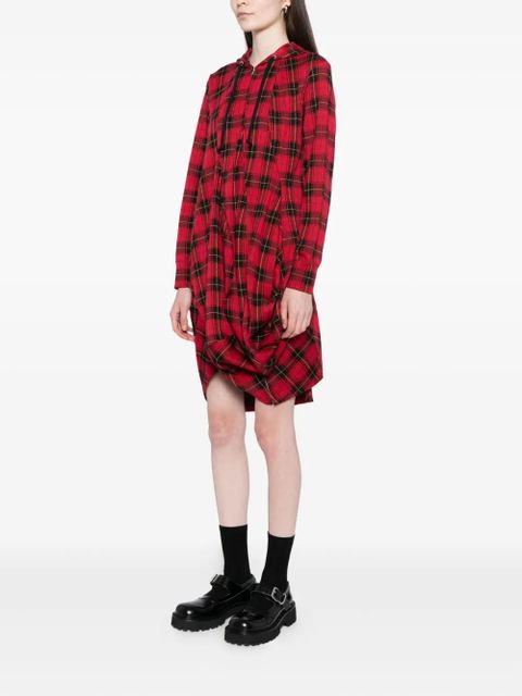 Comme Des Garçons plaid dress - Red