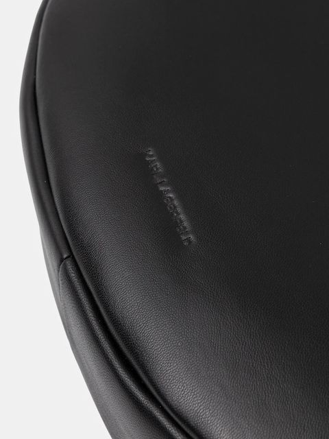 Karl Lagerfeld torebka skórzana K/SIGNATURE kolor czarny B1W30200