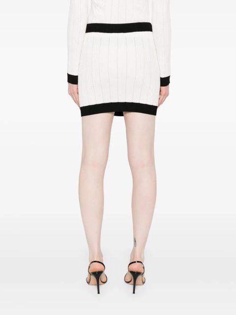 Balmain knitted mini skirt - White - zdjęcie produktu nr 2
