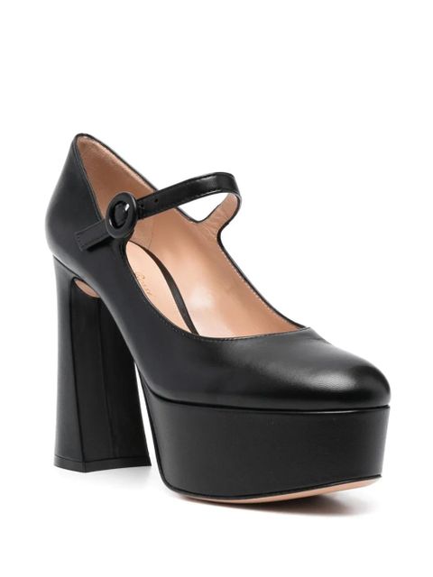 Gianvito Rossi Holly D'Orsay 120mm platform pumps - Black - zdjęcie produktu nr 2