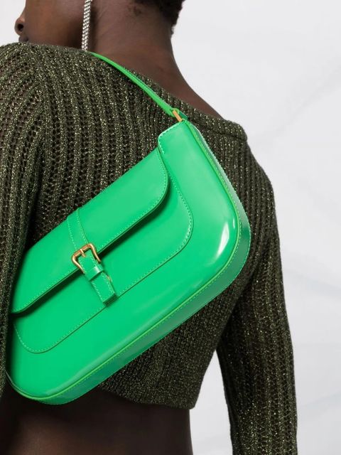 BY FAR Miranda leather shoulder bag - Green - zdjęcie produktu nr 2