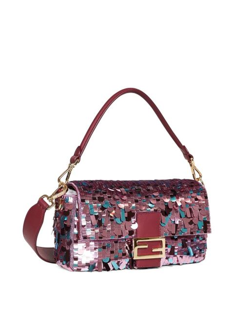 FENDI Baguette sequin-embroidered shoulder bag - Pink - zdjęcie produktu nr 2