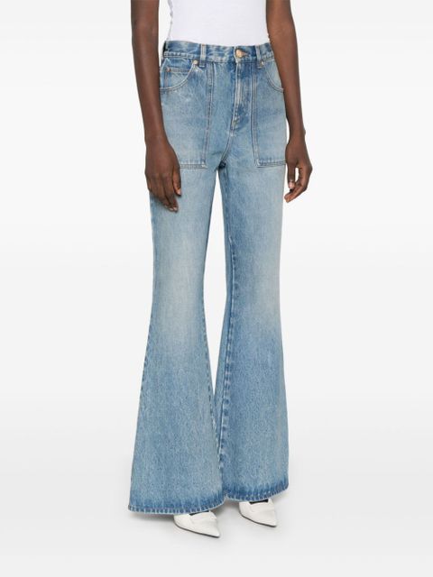 Balmain high-rise flared jeans - Blue