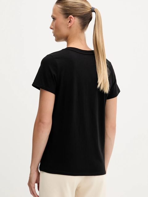 Dkny t-shirt bawełniany damski kolor czarny DP5T1364