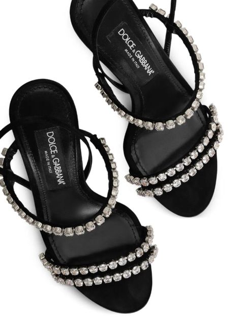 Dolce & Gabbana crystal-embellished sandals - Black