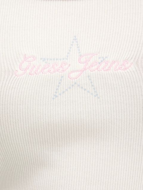 Guess Jeans longsleeve kolor beżowy W6RP24 KA0H1