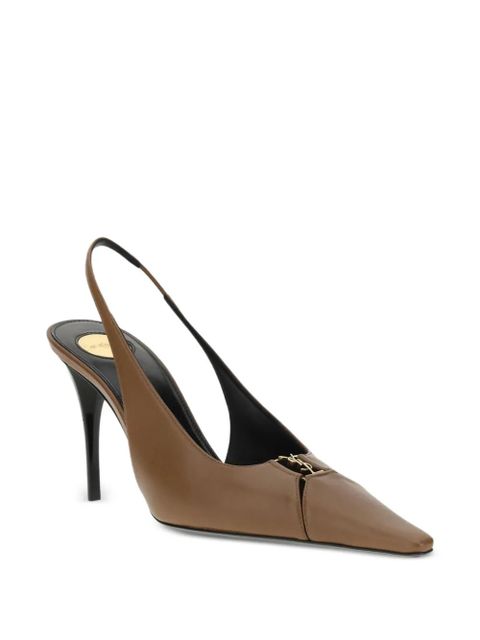 Saint Laurent 90mm Babylone pumps - Brown - zdjęcie produktu nr 2