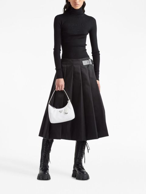 Prada logo-intarsia roll-neck jumper - Black - zdjęcie produktu nr 2