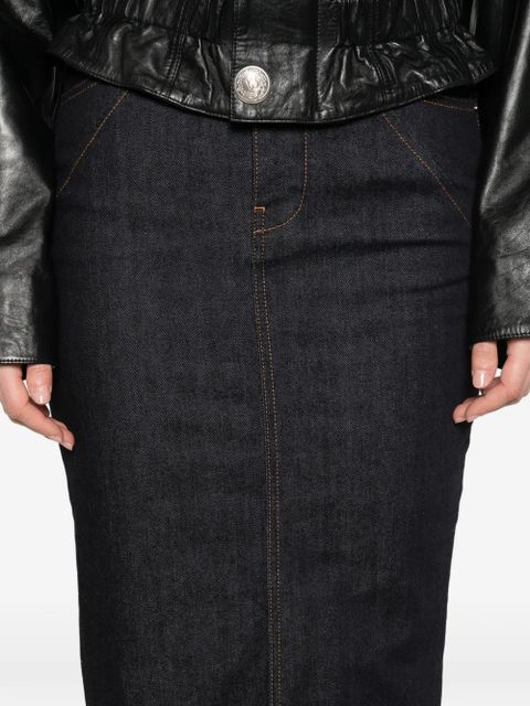 Givenchy seam midi skirt - Blue