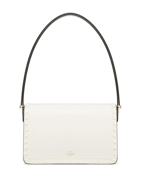 Valentino Garavani Rockstud23 leather shoulder bag - White