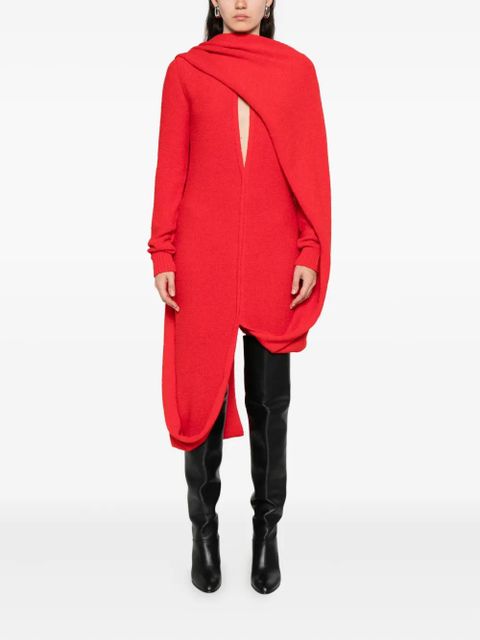 Sportmax cut-out long-sleeve maxi dress - Red - zdjęcie produktu nr 2