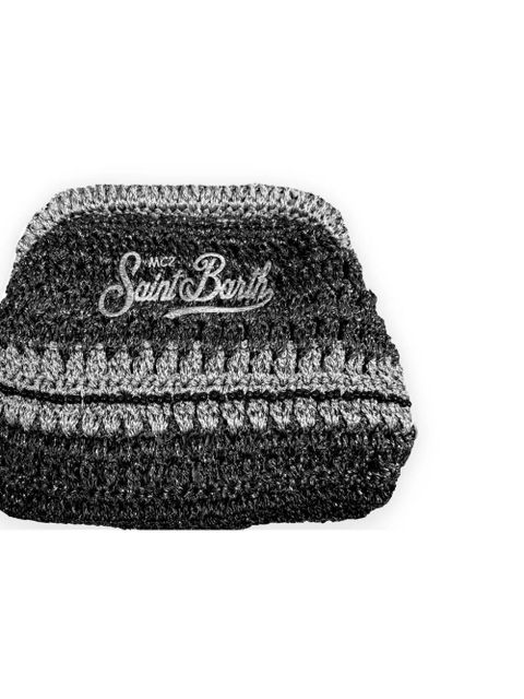 MC2 Saint Barth crochet clutch bag - Black - zdjęcie produktu nr 2