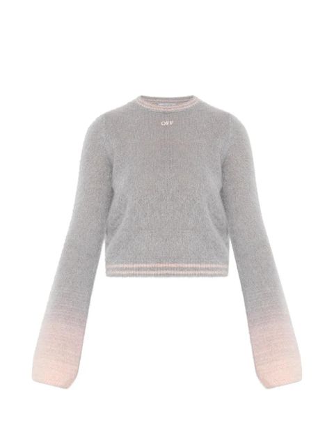 Off-White logo-embellishment sweater - Grey - zdjęcie produktu nr 1