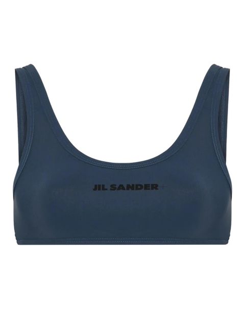 Jil Sander logo-print bikini top - Blue - zdjęcie produktu nr 1