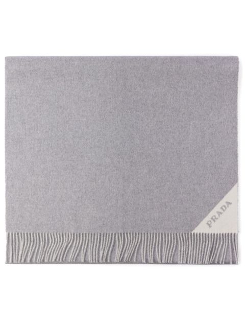 Prada cashmere scarf - Grey - zdjęcie produktu nr 1
