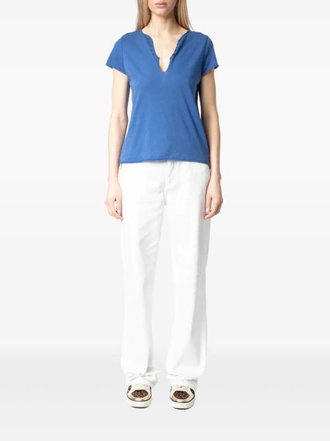Zadig&Voltaire deep v-neck t-shirt - Blue - zdjęcie produktu nr 2