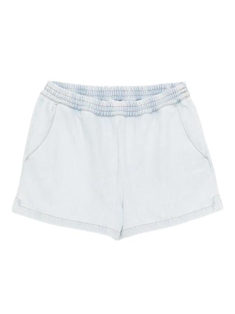 Off-White logo-print denim shorts - Blue - zdjęcie produktu nr 1