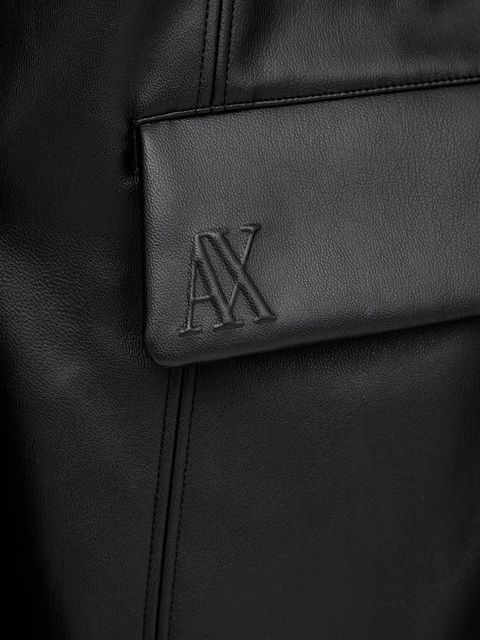 Armani Exchange marynarka kolor czarny jednorzędowa gładka XW001280 AF16106