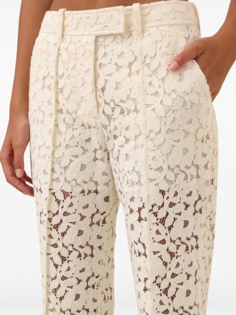 ZIMMERMANN Illuminate lace trousers - Neutrals