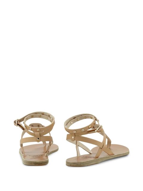 Ancient Greek Sandals studded T-bar sandals - Neutrals