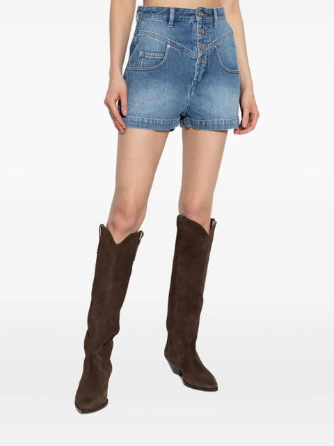 ISABEL MARANT button-fastening denim shorts - Blue - zdjęcie produktu nr 2