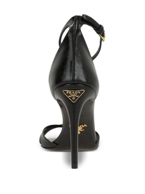 Prada criss-cross strap sandals - Black