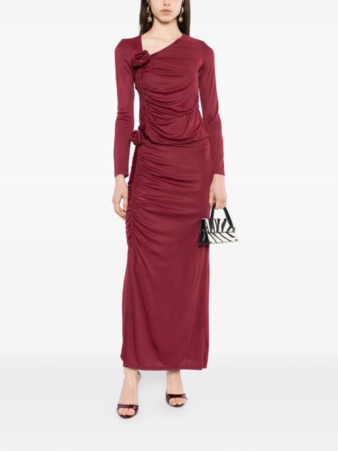 FARM Rio floral-embellished blouse - Red - zdjęcie produktu nr 2