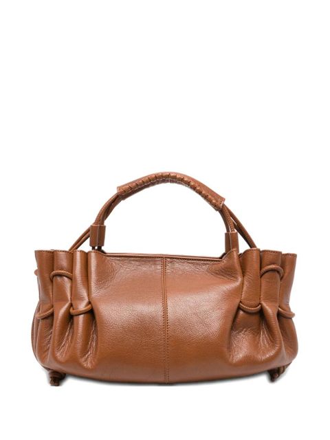 Hereu Arta gathered-detail tote bag - Brown