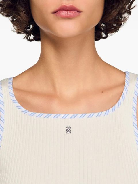 SANDRO crocheted mini skirt - Neutrals