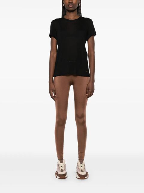 TOM FORD logo-plaque T-shirt - Black