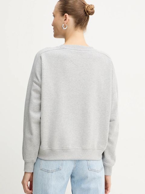 BOSS Orange bluza bawełniana damska kolor szary wzorzysta 50549186 - zdjęcie produktu nr 2