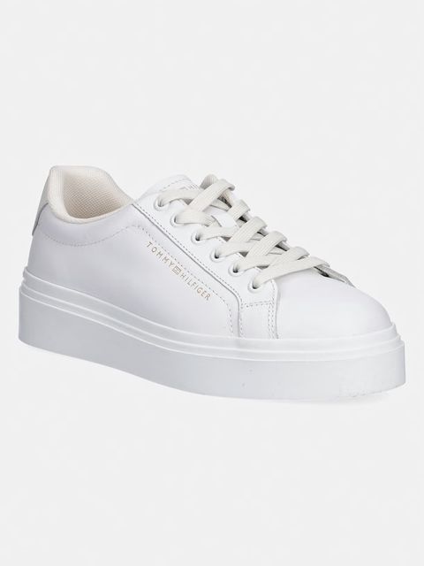 Tommy Hilfiger TH CHIC CUPSOLE PLATFORM sneakersy damskie skórzane - zdjęcie produktu nr 1