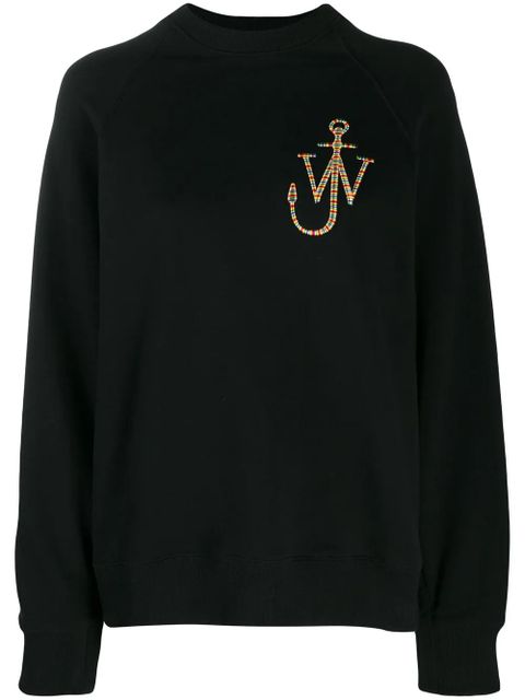 JW Anderson logo embroidered sweatshirt - Black - zdjęcie produktu nr 1