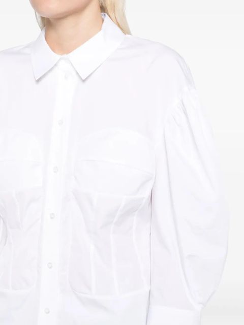 Simone Rocha corset seam shirt - White