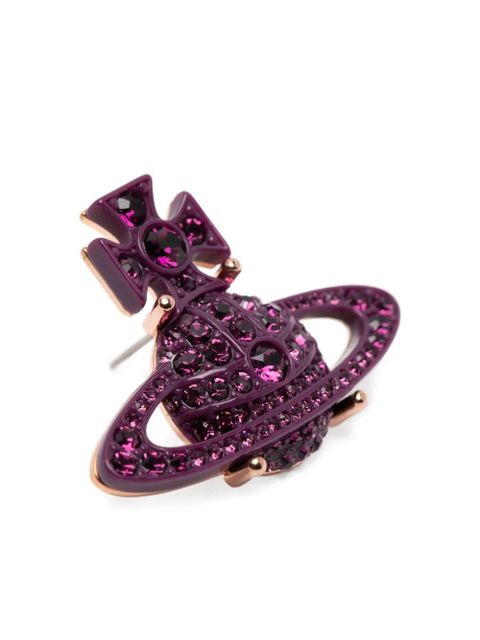 Vivienne Westwood orb embellished earrings - Purple