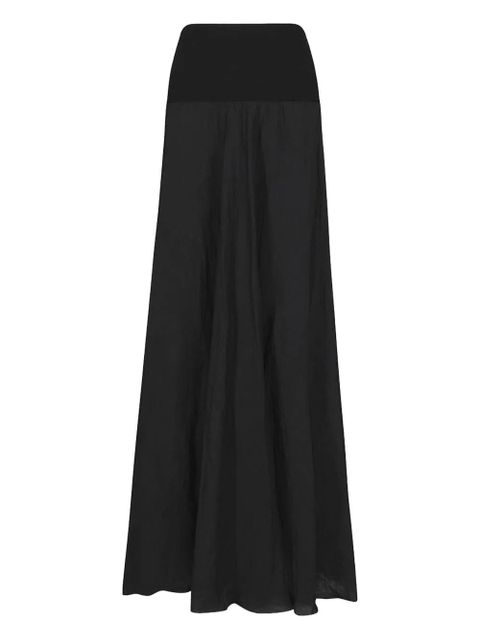 Johanna Ortiz pleated elastic-waist skirt - Black - zdjęcie produktu nr 1